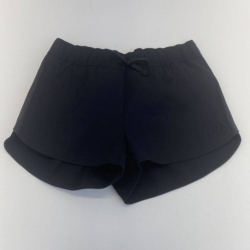 The North Face Women's Class V Mini Shorts Size S Black Drawstring Pocket New - Picture 2 of 16